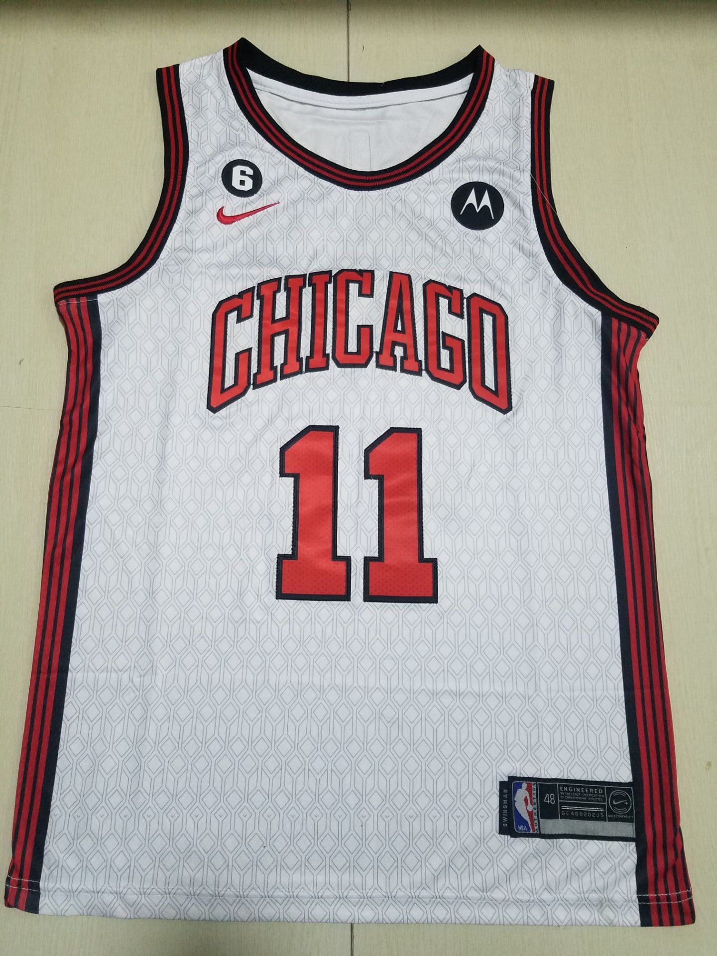 Men Chicago Bulls #11 Derozan White City Edition 2022 Nike NBA Jersey->oklahoma city thunder->NBA Jersey